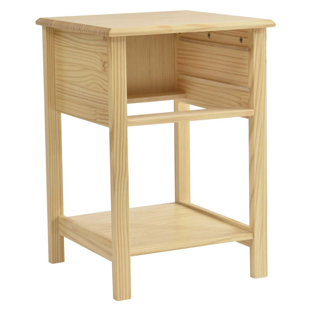 Solid Pine Wood 2 Drawer Nightstand Set of 2 Y133