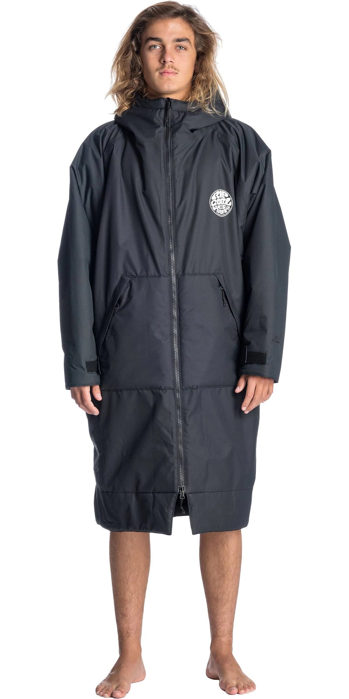 Black Winter Surf Poncho R70591