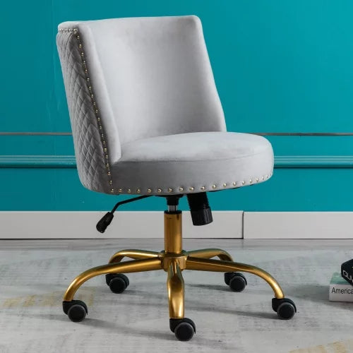 Velvet Swivel Desk Chair N806