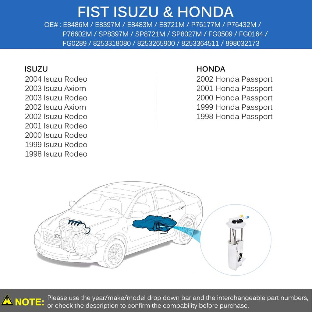 Fuel Pump Assembly with Sensor Pack of 2 V3521