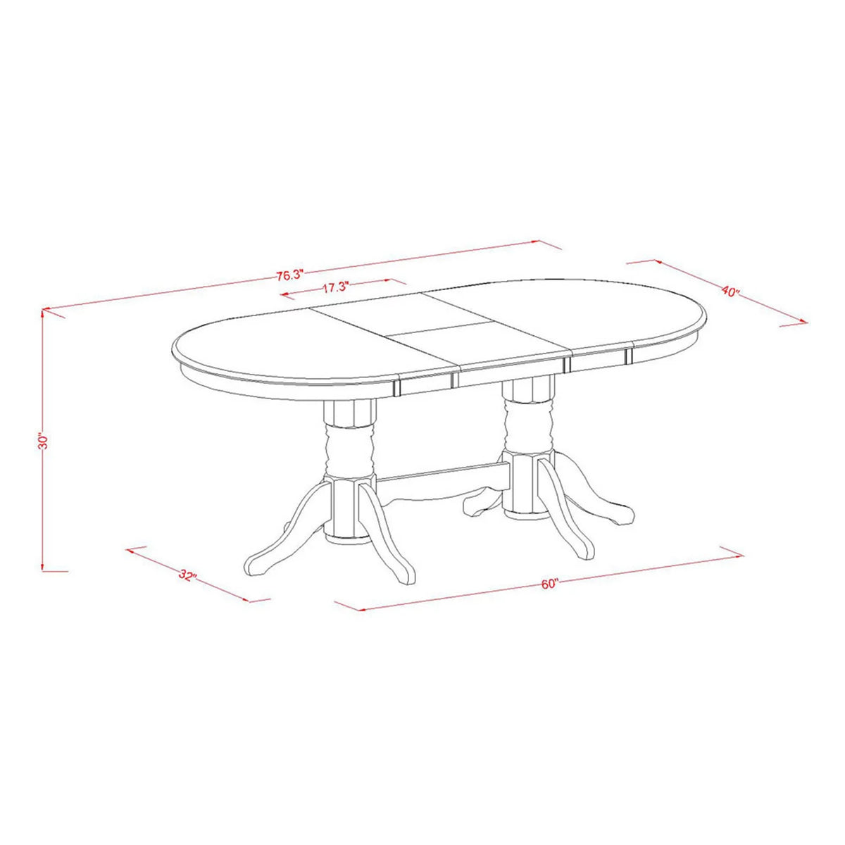 7 Piece Oak Wood Table and Dining Chairs H622