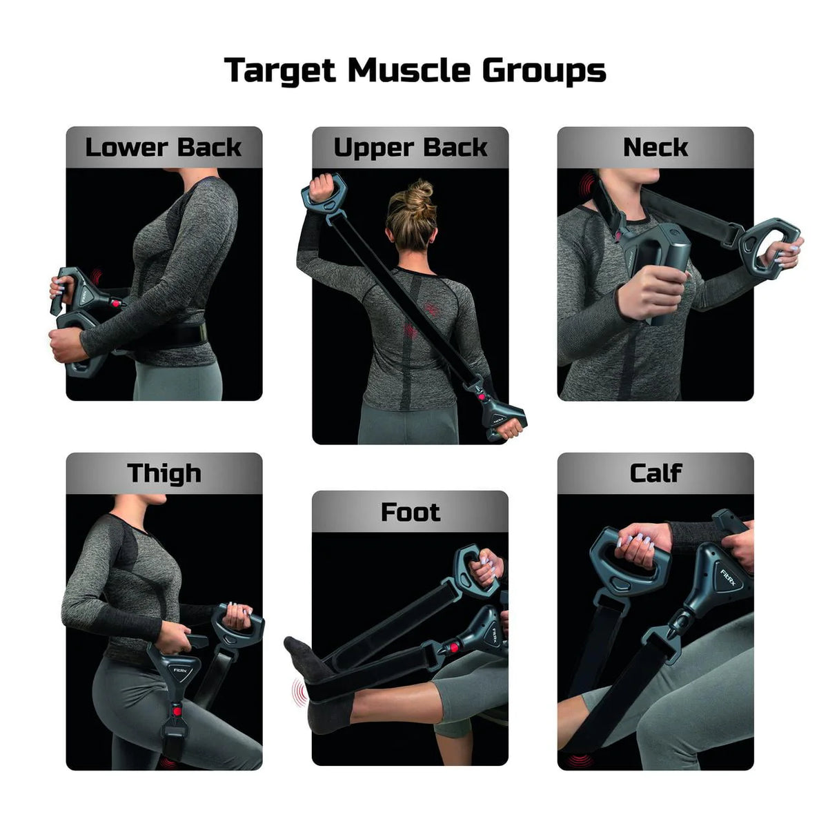 2-in-1 Full Body Percussion Massage Gun U9910