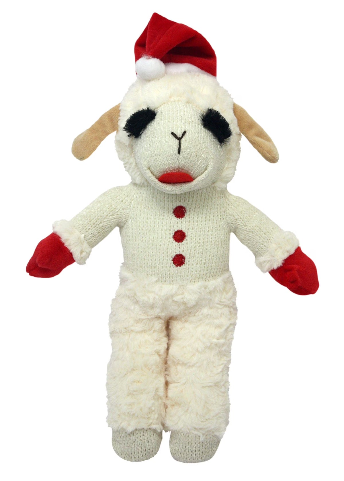 Holiday Standing Lamb Chop Plush Dog Toy Y872