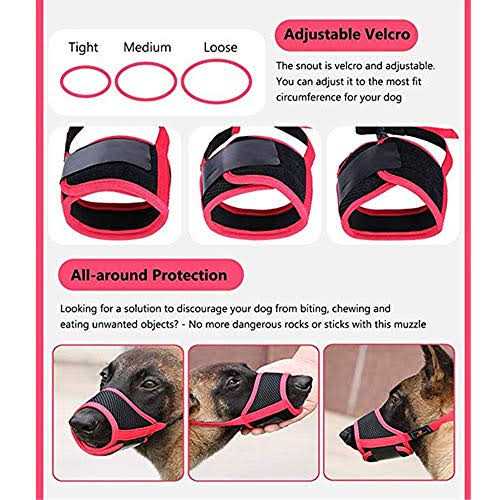 Soft Nylon Adjustable Dog Muzzle P922089