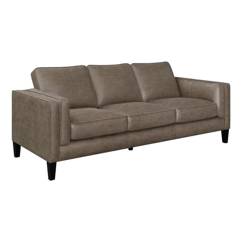Vintage Brown Upholstered Sofa D1797