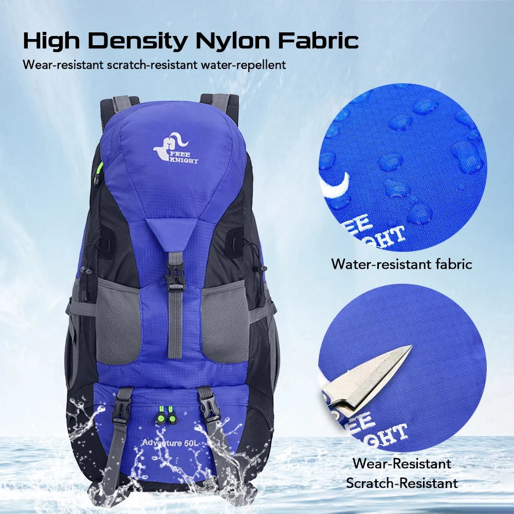 50L Water-resistant Hiking Backpack Daypack Y16521