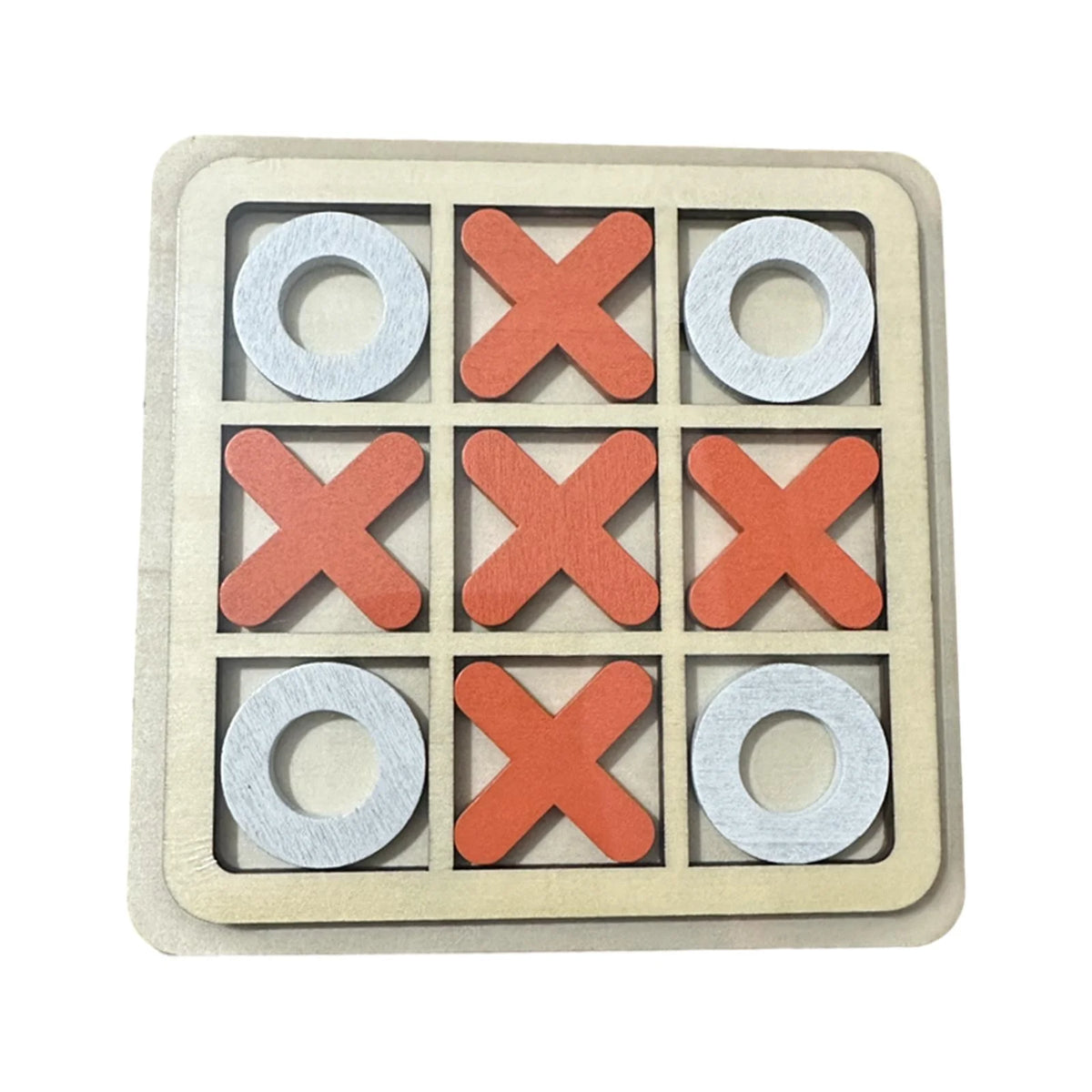 Wooden Board Tic Tac Toe Game Table Toy Puzzle Brain Teaser M850