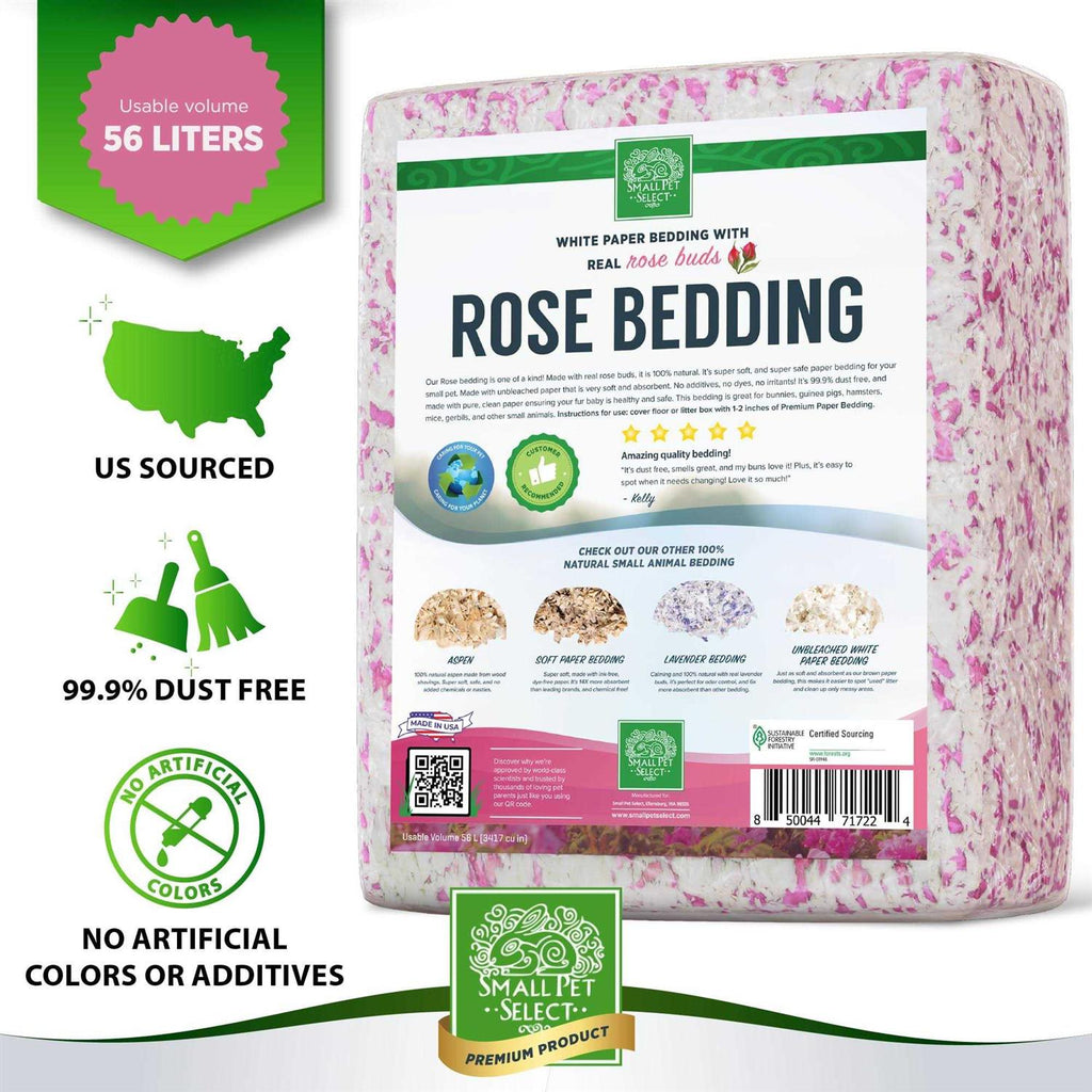 Natural Paper Bedding with Rose Petals X93565