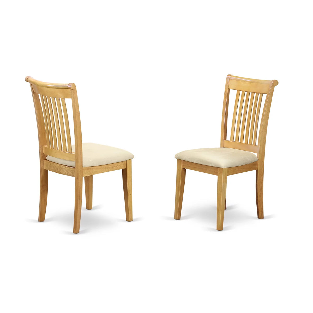 7 Piece Oak Wood Table and Dining Chairs H622